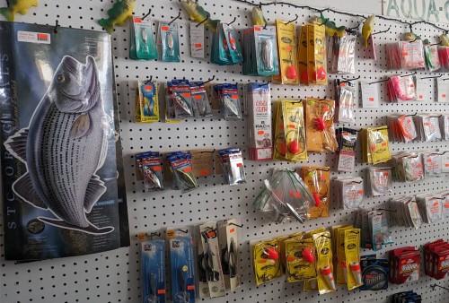 large selection of tackle